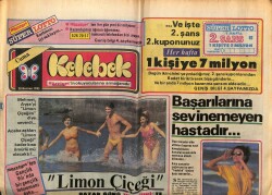 Hürriyet Gazetesi Kelebek Eki 28 Temmuz 1985 - Nazan Şoraya Tatil Yasak GZ63679 - 1