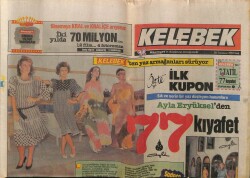 Hürriyet Gazetesi Kelebek Eki 28 Temmuz 1987- Ayla Eryükselden 7 Kıyafet GZ63663 - 1