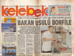 Hürriyet Gazetesi Kelebek Eki 29 Ağustos 1992 - Bakan Usulü Bonfile GZ63911 - 1