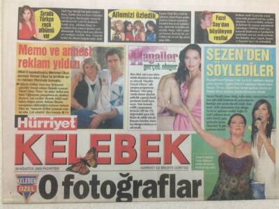Hürriyet Gazetesi Kelebek Eki 29 Ağustos 2005 - O Fotoğraflar Gülben Ergenin Değil GZ47059 - 1