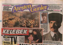 Hürriyet Gazetesi Kelebek Eki 29 Aralık 1987 - Nilüferden Menekşe Bakışlar GZ63789 - 1