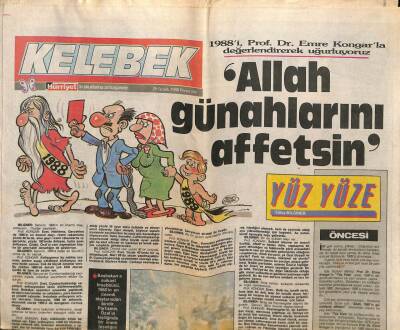 Hürriyet Gazetesi Kelebek Eki 29 Aralık 1988 - Meriç Sümen Baleyi Anlatıyor GZ82826 - 1