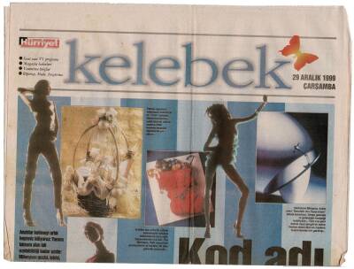 Hürriyet Gazetesi Kelebek Eki 29 Aralık 1999 - 90Yılların Süpermenleri İtfaiceyi Kevin Costner, Akut Robert Redford GZ48036 - 1