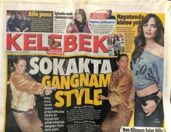 Hürriyet Gazetesi Kelebek Eki 29 Aralık 2012 - Hülya Avşar Sokakta Gangnam Style Yaptı GZ101200 - 2