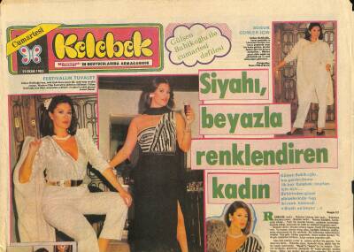 Hürriyet Gazetesi Kelebek Eki 29 Ekim 1983 - Gülşen Bubikoğlu İle Cumartesi Defilesi GZ114839 - 1