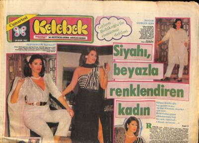 Hürriyet Gazetesi Kelebek Eki 29 Ekim 1983 - Gülşen Bubikoğlu İle Cumartesi Defilesi GZ90973 - 1