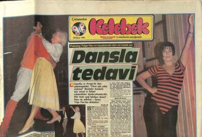Hürriyet Gazetesi Kelebek Eki 29 Ekim 1986 - Psikolog Tolga Hanın Reçetesinde Ritm Ve Müzik Var GZ114109 - 1