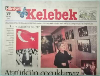 Hürriyet Gazetesi Kelebek Eki 29 Ekim 1996 Cumhuriyetin Heyecanını İster Balolarla İster Sohbetlerle Ama Mutlaka Yaşayalım Ve Yaşatalım -GZ37372 - 1