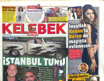 Hürriyet Gazetesi Kelebek Eki 29 Ekim 2013 - Kenanla Beren Mayısta Evlenecek, İstanbul Turu GZ107248 - 1