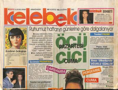Hürriyet Gazetesi Kelebek Eki 29 Haziran 1992 - Sosyetik Değil İş Kadını Leyla Alaton GZ75688 - 1