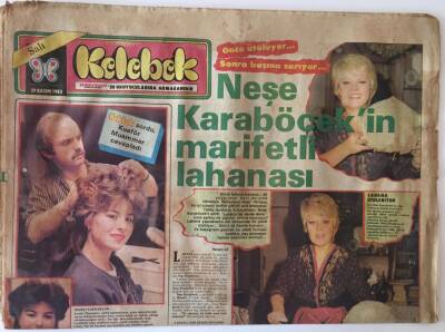 Hürriyet Gazetesi Kelebek Eki 29 Kasım 1983 - Neşe Karaböcekin Marifetli Lahanası GZ16107 - 2