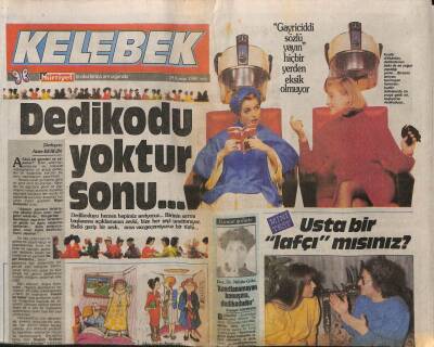 Hürriyet Gazetesi Kelebek Eki 29 Kasım 1988 - Elsa Maxwell Konular Arasında GZ82766 - 1