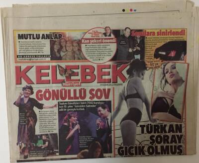Hürriyet Gazetesi Kelebek Eki 29 Kasım 2012 - Nurgül Yeşilçay GQ Türkiye Dergisi İçin Ebru Çapanın Sorularını Yanıtladı GZ20045 - 1