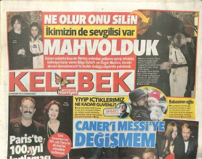 Hürriyet Gazetesi Kelebek Eki 29 Kasım 2014 - - Ebru Gündeş , 14. Albümü Araftayım ın İlk Klibi İçin Önceki Gün Kamera Karşısına Geçti GZ125469 - 1