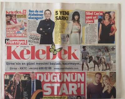 Hürriyet Gazetesi Kelebek Eki 29 Kasım 2016 - Sanatçılar Tema Vakfının 25 Yılı İçin Bir Araya Geldiler GZ26923 - 1
