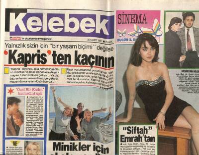 Hürriyet Gazetesi Kelebek Eki 29 Mart 1991 - Siftah Küçük Emrahtan GZ75783 - 1