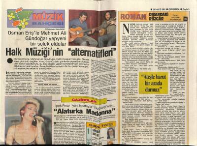 Hürriyet Gazetesi Kelebek Eki 29 Mayıs 1991 - Osman Eriş, Mehmet Ali Gündoğar GZ78332 - 1