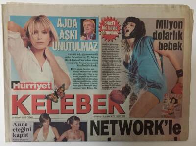 Hürriyet Gazetesi Kelebek Eki 29 Nisan 2005 - Enrico Macias, Ajda Aşkı Unutulmaz , Sibel Can Elele Dergisinde Kapak Oldu GZ20028 - 1