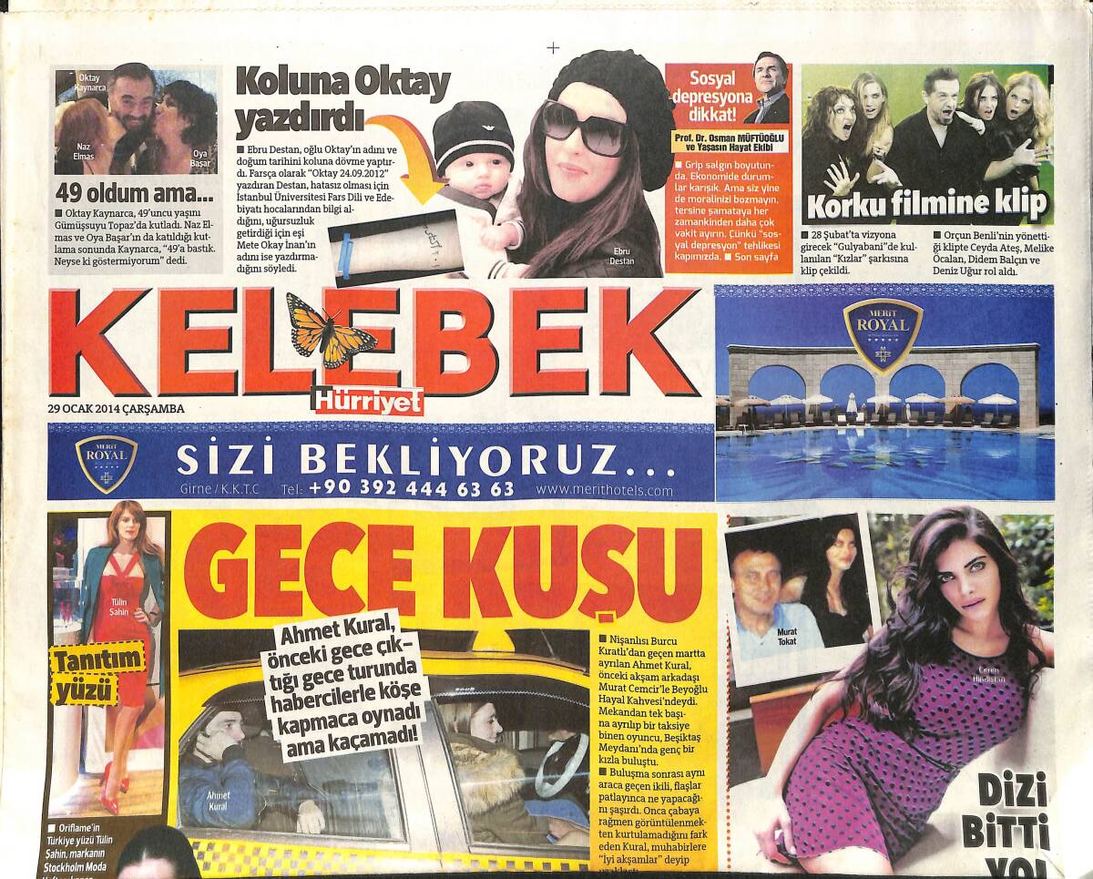 Hürriyet Gazetesi Kelebek Eki 29 Ocak 2014 - Ahmet Kural Habercilerle Köşe Kapmaca Oynadı Ama Kaçamadı GZ155192 - 1