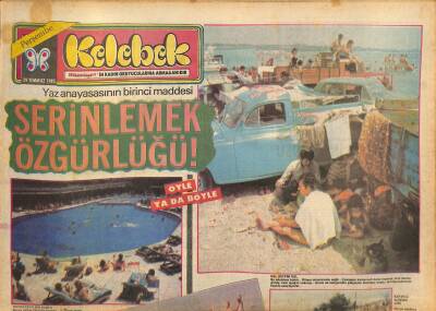Hürriyet Gazetesi Kelebek Eki 29 Temmuz 1982 - Hanımlar İçin , Sihirli Vitamin B6 GZ127614 - 1