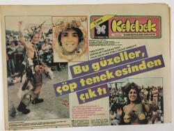 Hürriyet Gazetesi Kelebek Eki 29 Temmuz 1983 - Amerika da 1983 Dünya Çirkinler Yarışması GZ13087 - 2