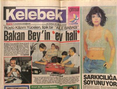 Hürriyet Gazetesi Kelebek Eki 29 Temmuz 1991 - Rüştü Kazım Yücelen,Ev Babası GZ75792 - 1