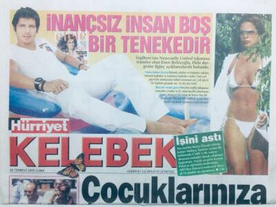 Hürriyet Gazetesi Kelebek Eki 29 Temmuz 2005 - Fatih Ürek Ve Arto İsyan Etti GZ42789 - 1