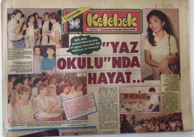Hürriyet Gazetesi Kelebek Eki 3 Ağustos 1983 - Salih Güneyle Oynadılar , Şöhret Oldular Müjde Ar , Gülşen Bubikoğlu .. GZ18052 - 1