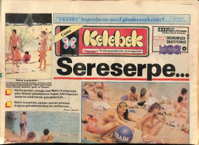 Hürriyet Gazetesi Kelebek Eki 3 Ağustos 1984 - Liseli Fatma Festival Güzeli Seçildi GZ114933 - 1