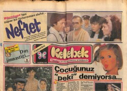 Hürriyet Gazetesi Kelebek Eki 3 Ağustos 1985 - Tarık Akanın 20 Yıldır Geciken Filmi GZ63783 - 2