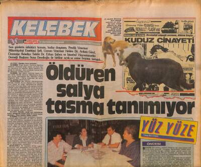 Hürriyet Gazetesi Kelebek Eki 3 Ağustos 1989 - Erkin Korayın 6 Yaşındaki Kızı Damla , Çok Kızgın GZ90691 - 1