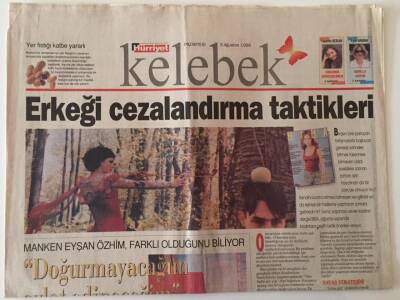 Hürriyet Gazetesi Kelebek Eki 3 Ağustos 1998 - Erkeği Cezalandırma Taktikleri - GZ18450 - 1