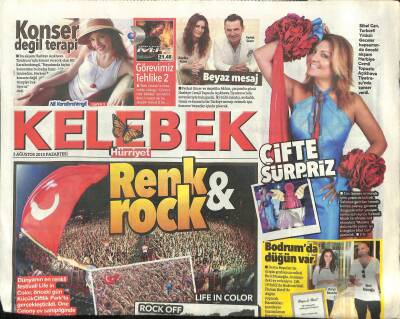 Hürriyet Gazetesi Kelebek Eki 3 Ağustos 2015 - Quincy Egeyi Sevdi GZ115967 - 1