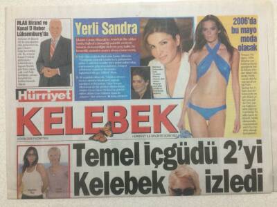 Hürriyet Gazetesi Kelebek Eki 3 Ekim 2005 - Sezen Aksu Artık Minik Serçe Değil Kumruyum GZ47057 - 1