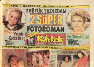 Hürriyet Gazetesi Kelebek Eki 3 Eylül 1983 - Gülistan Okanı Böyle Oynattılar GZ114682 - 1