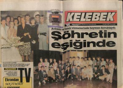 Hürriyet Gazetesi Kelebek Eki 3 Eylül 1987 - Hülya Koçyiğit İle Sohbet GZ63656 - 1