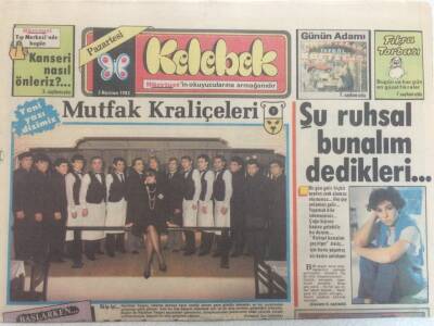 Hürriyet Gazetesi Kelebek Eki 3 Haziran 1985 - Mutfak Kraliçeleri GZ35198 - 1
