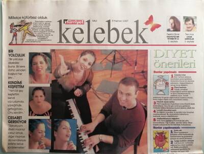 Hürriyet Gazetesi Kelebek Eki 3 Haziran 1997 Sertap İle Yeni Baştan -GZ44566 - 1