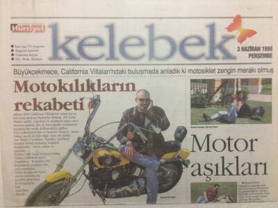 Hürriyet Gazetesi Kelebek Eki 3 Haziran 1999 - Motokılıkların Rekabeti GZ35025 - 1