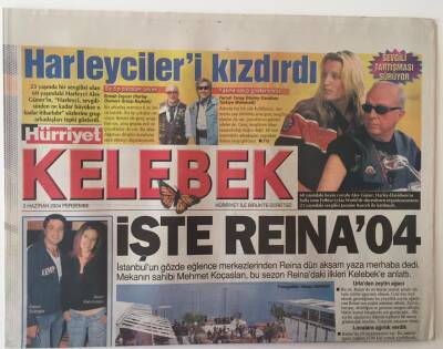 Hürriyet Gazetesi Kelebek Eki 3 Haziran 2004 - Reına İstanbul Gözde Eğlence Merkezi Yaza Merhaba Dedi GZ20870 - 1