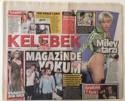 Hürriyet Gazetesi Kelebek Eki 3 Haziran 2014 - Hadise 3 Yılda Çok Büyüdüm ,Arda Turan Magazin de Yokum Artık Diyor GZ26936 - 1