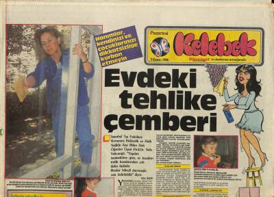 Hürriyet Gazetesi Kelebek Eki 3 Kasım 1986 - Sevda Ferdağ , Aynur Hanım En Zor Rolüm Oldu diyor GZ92013 - 1