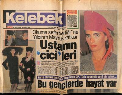 Hürriyet Gazetesi Kelebek Eki 3 Kasım 1990 - Yıldırım Mayruk Katkısı GZ75703 - 1
