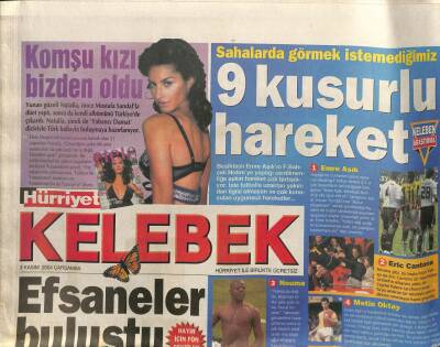 Hürriyet Gazetesi Kelebek Eki 3 Kasım 2004 - Türk Kuaför Sektörünün En Önemli İsimleri İlk Kez Aynı Şovda Buluştu GZ93679 - 1
