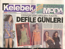 Hürriyet Gazetesi Kelebek Eki 3 Mart 1992 - Defile Günleri GZ63909 - 2