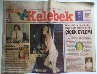 Hürriyet Gazetesi Kelebek Eki 3 Mart 1997 - Ajda Pekkan Diyeti GZ39013 - 1