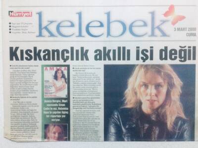 Hürriyet Gazetesi Kelebek Eki 3 Mart 2000 - Kıskançlık Akıllı İşi Değil GZ41794 - 1