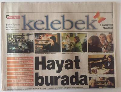Hürriyet Gazetesi Kelebek Eki 3 Mayıs 1999 - Meltem Cumbul Son Filminde Sınır Dışı Edilen Bir Gurbetçi Anneyi Oynuyor Oscar Çok Yakında GZ22482 - 1
