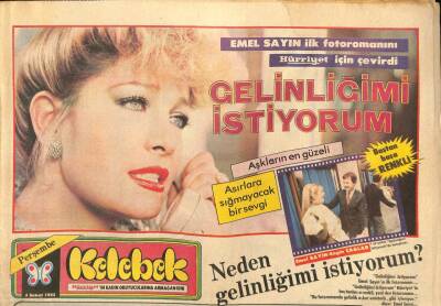 Hürriyet Gazetesi Kelebek Eki 3 Şubat 1983 - Hülya Koçyiğit İle Tarık Akan Maçka Otelinin Barında Buluştular... GZ114515 - 1
