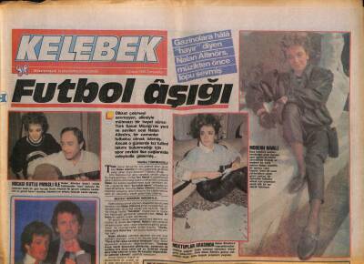 Hürriyet Gazetesi Kelebek Eki 3 Şubat 1988 - Gazinolara Hala Hayır Diyen Nalan Altınörs Müzikten Önce Topu Sevmiş GZ93946 - 1